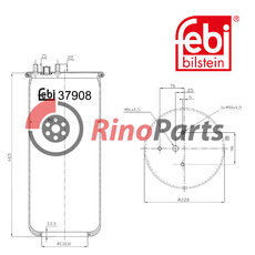 1276 846 Air Spring without piston